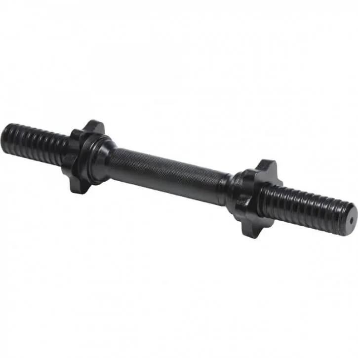 Bild 1 för Gorilla Sports Hantelstång 1x35cm BLACK Stjärnlås - 30mm