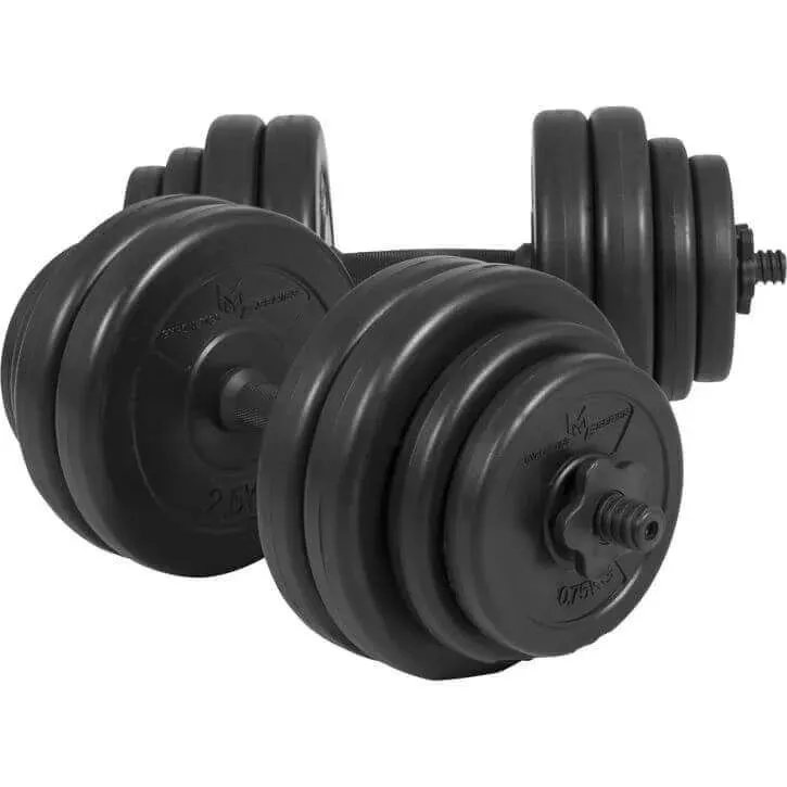 Bild 2 för Gorilla Sports Hantlar BLACK Cement - 2x15 kg