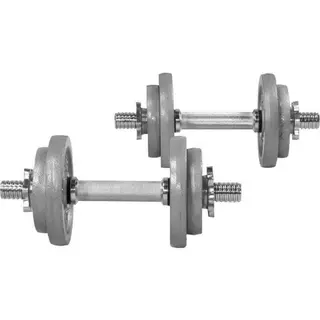 Produktfoto för Gorilla Sports Hantlar IRON Gjutjärn - 2x10kg