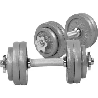 Produktfoto för Gorilla Sports Hantlar IRON Gjutjärn - 2x15kg