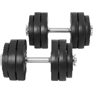 Produktfoto för Gorilla Sports Hantlar PRO Trigrip - 2x15 kg