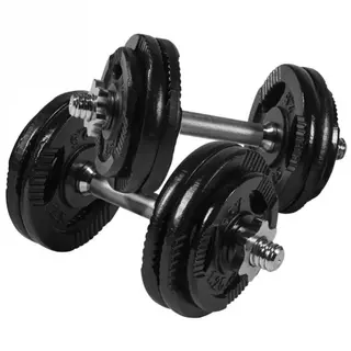 Produktfoto för Gorilla Sports Hantlar TRIGRIP Black - 2x15kg