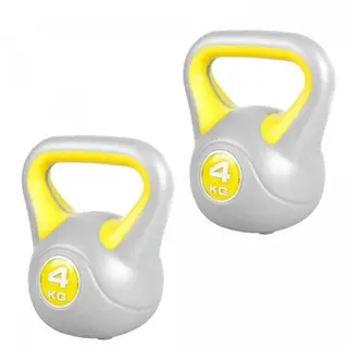 Produktfoto för Gorilla Sports Kettlebell Fitness - 2x4 kg, Paket Kettlebell