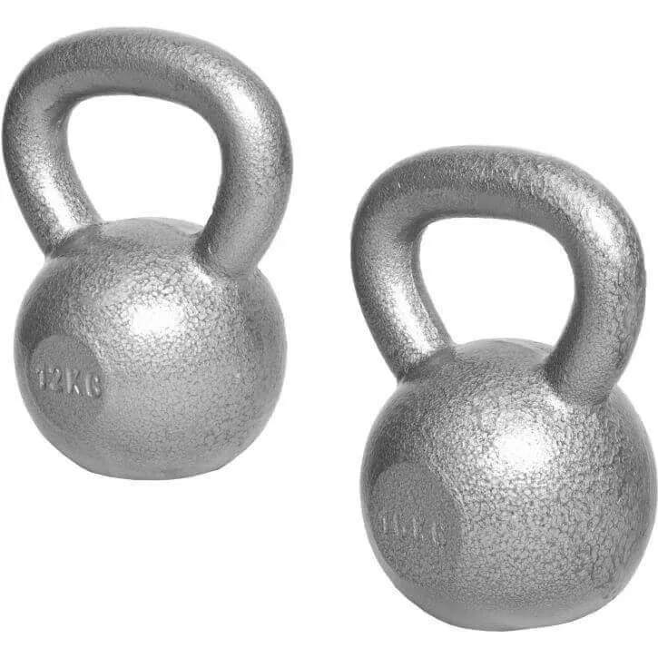 Alternativ bild 0 för Gorilla Sports Kettlebellpaket IRON - 12kg 16kg, Paket Kettlebell