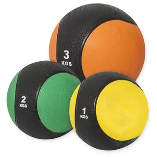 Produktfoto för Gorilla Sports Medicinbollar GS Paket - 1kg 2kg 3kg