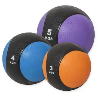 Produktfoto för Gorilla Sports Medicinbollar GS Paket - 3kg 4kg 5kg