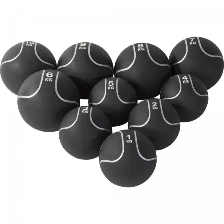 Alternativ bild 0 för Gorilla Sports Medicinbollspaket Svart/Silver - 55kg