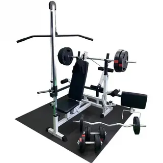 Produktfoto för Gorilla Sports Multigym TRIGRIP 100kg - Viktpaket, lats, Multigym