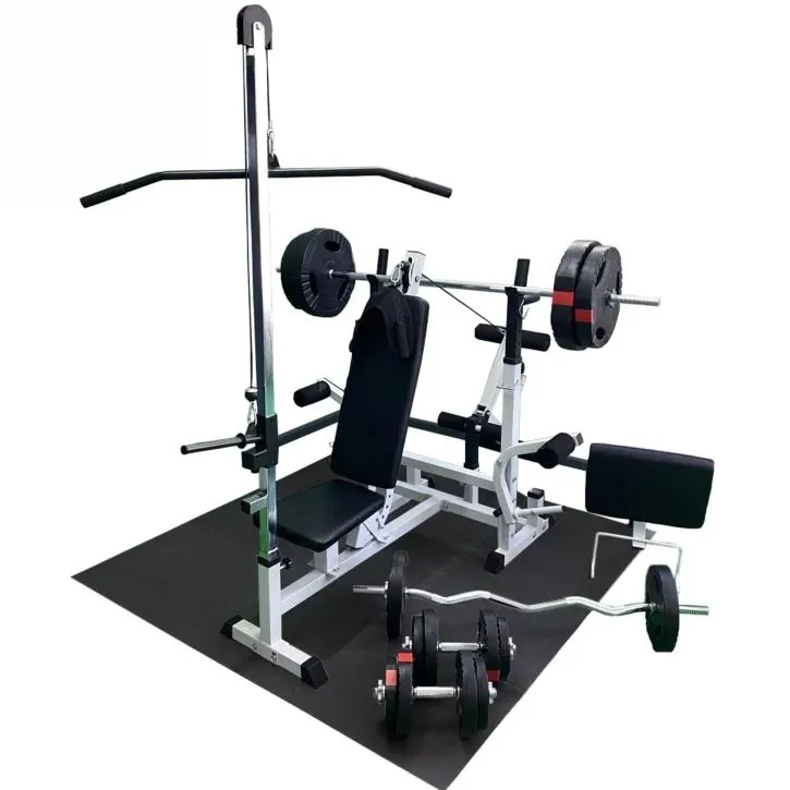 Bild 1 för Gorilla Sports Multigym TRIGRIP 100kg - Viktpaket, lats, Multigym