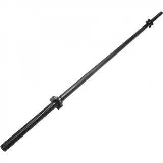 Produktfoto för Gorilla Sports Skivstång 170 cm BLACK Stjärnlås - 30 mm