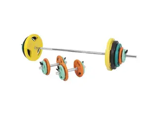 Produktfoto för Gorilla Sports Skivstång Hantlar Trigrip F - 108kg