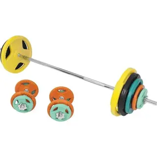 Produktfoto för Gorilla Sports Skivstång Hantlar Trigrip S - 100kg
