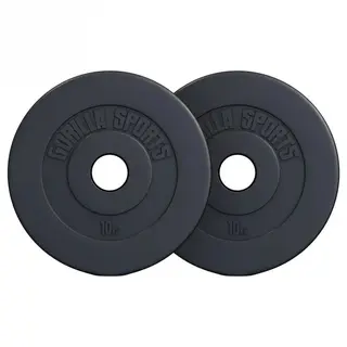 Produktfoto för Gorilla Sports Viktskivor BASIC Cement 51mm - 2 x 10 kg