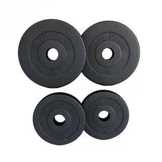Produktfoto för Gorilla Sports Viktskivor BASIC Cement 51mm - 2x10kg 2x5kg