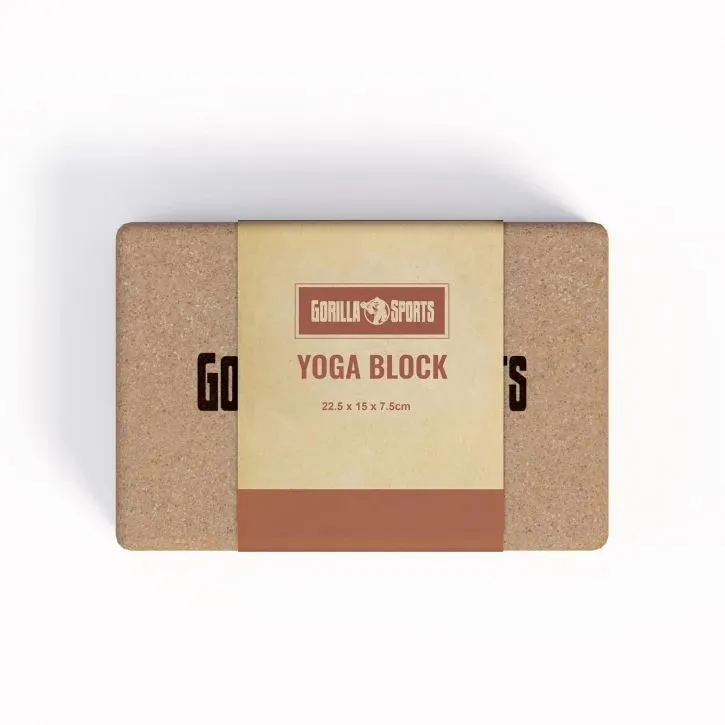 Bild 2 för Gorilla Sports Yogablock Kork