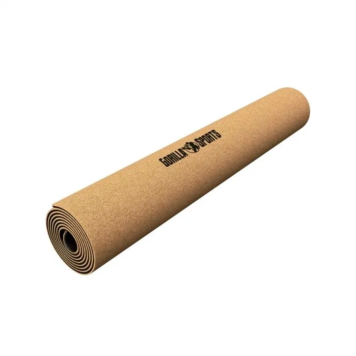 Bild 2 för Gorilla Sports Yogamatta Kork - 183x61x0,5cm