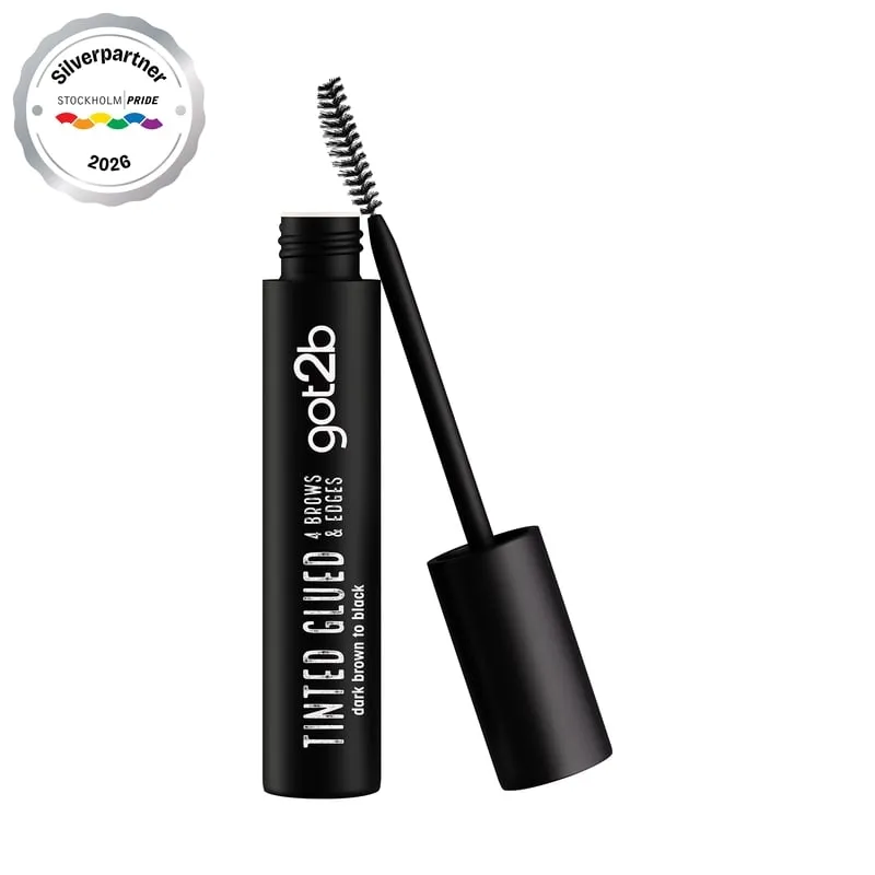 Bild 1 för Got2b got2b Glued 4 Brows & Edges Pigmenterad Gel 2-i-1 Svart 16 ml