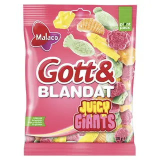 Produktfoto för Gott  Blandat Juicy Giants 170g