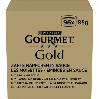 Produktfoto för Gourmet Purina Gourmet Gold Pieces i såsblandning 96x85g
