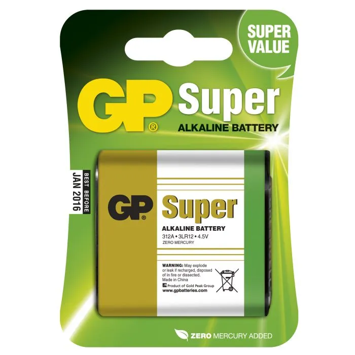 Alternativ bild 0 för GP 312A-U1/ 3LR12/ 4.5V batteri- 1 Pack