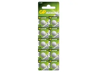 Produktfoto för GP A76 - Batteri 10 x LR44 - alkaliskt