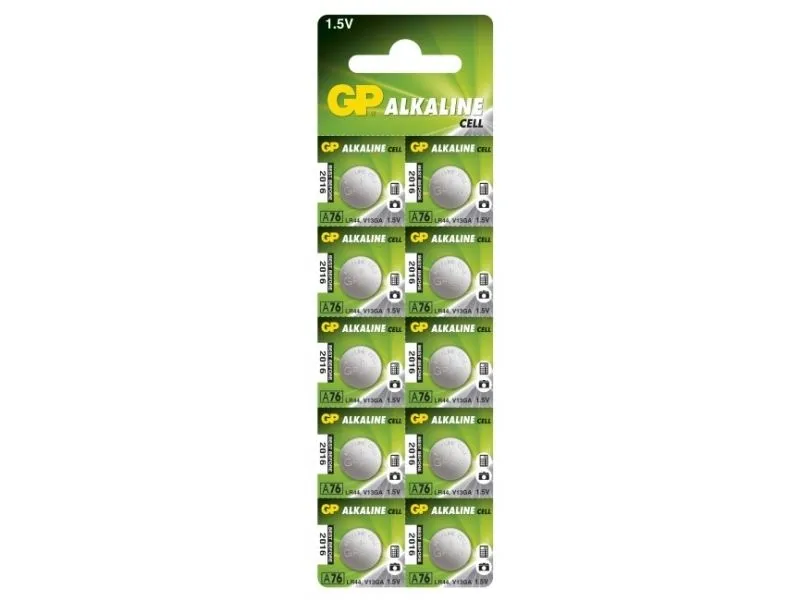 Alternativ bild 0 för GP A76 - Batteri 10 x LR44 - alkaliskt