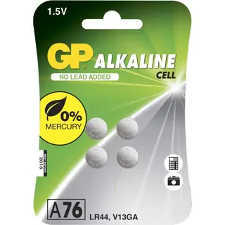 Produktfoto för GP A76 - Batteri 4 x LR44 - alkaliskt