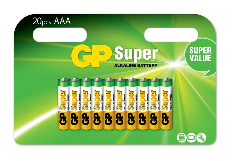 Alternativ bild 0 för GP Batteri Super Alkaline AAA 20-pack