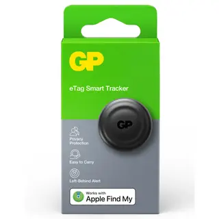 Produktfoto för GP Batteries eTag Smart Tracker Svart 1 st
