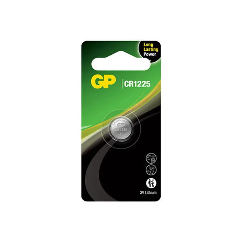 Alternativ bild 0 för GP Batteries Lithium Cell GP CR 1225-C1, Engångsbatteri, CR1225, Litium, 3 V, 1 styck, 47 mm