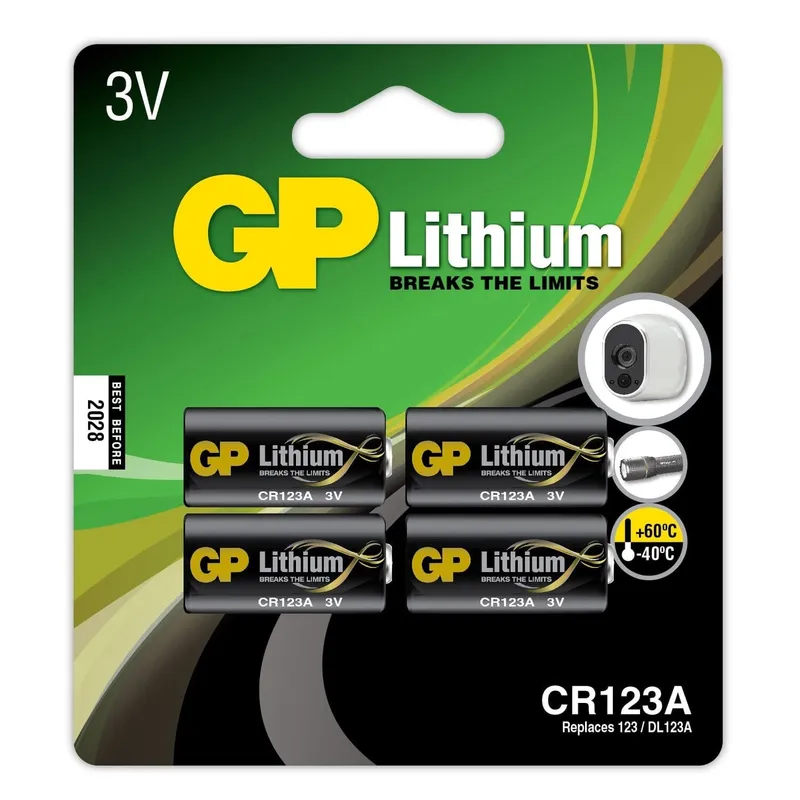 Bild 2 för GP Batteries Lithiumbatteri CR 123A 4-pack