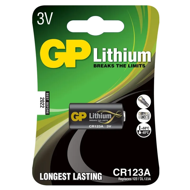 Bild 2 för GP Batteries Lithiumbatteri CR123A 1-pack