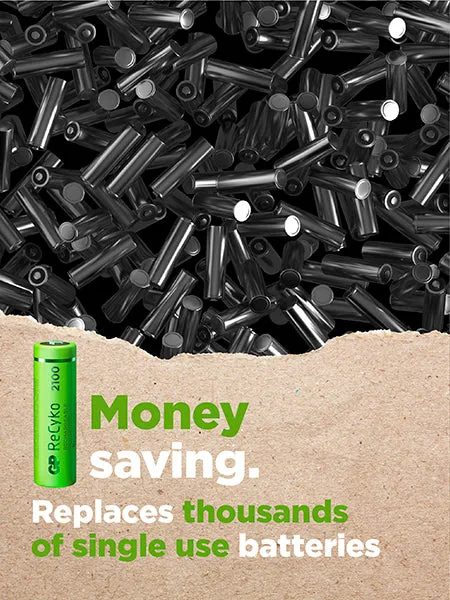 Bild 1 för GP Batteries ReCyko AAA-batteri 950mAh 4-pack
