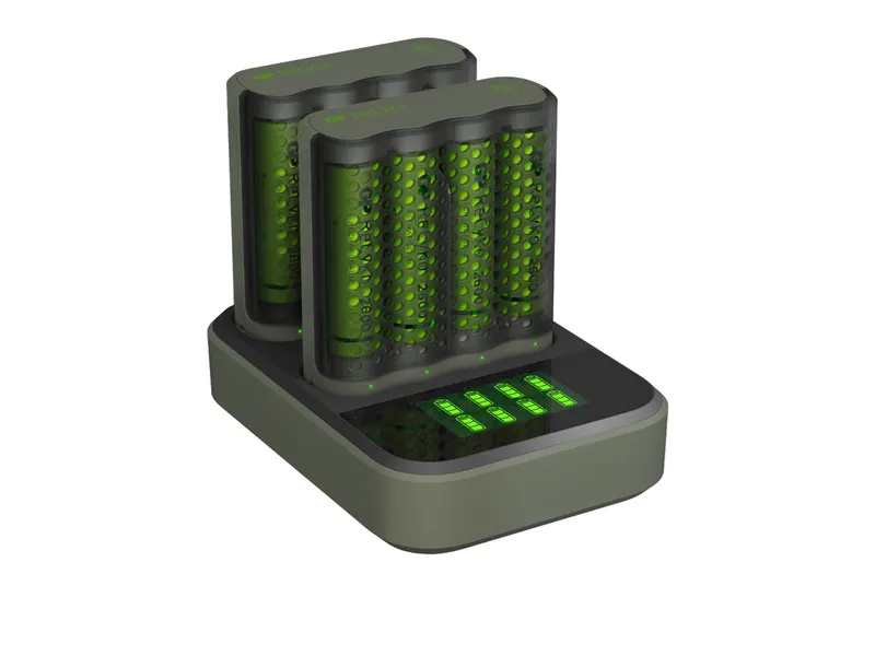 Bild 2 för GP Batteries ReCyko M451, Nickel-metallhydrid (NiMH), AA, AAAA, 8 styck, Batterier medföljer