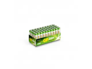 Produktfoto för GP Batteries Super Alkaline 24A/LR03, Engångsbatteri, AAA, Alkalisk, 1,5 V, 40 styck, Multifärg