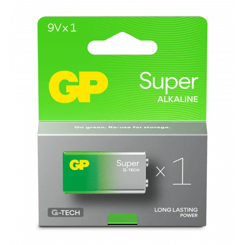 Bild 1 för GP Batteries Super Alkaline 9V-batteri 1-pack