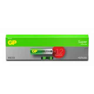Produktfoto för GP Batteries Super Alkaline AA-batteri 15A/LR6 12-pack