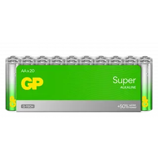 Produktfoto för GP Batteries Super Alkaline AA-batteri 15A / LR6 20-pack