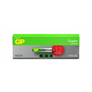 Produktfoto för GP Batteries Super Alkaline AAA-batteri 24A/LR03 12-pack