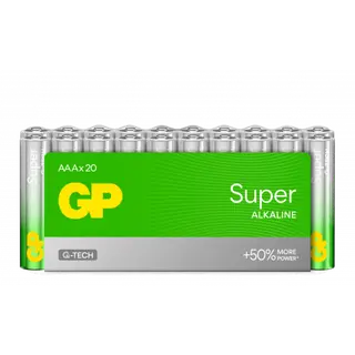 Produktfoto för GP Batteries Super Alkaline AAA-batteri 24A / LR03 20-pack