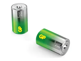Produktfoto för GP Batteries Super Alkaline D-batteri LR20 2-pack