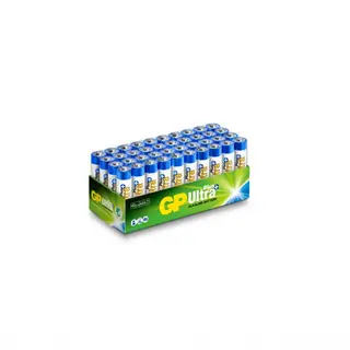 Produktfoto för GP Batteries Ultra Plus Alkaline 24AUP/LR03, Engångsbatteri, AAA, Alkalisk, 1,5 V, 40 styck, Multifärg