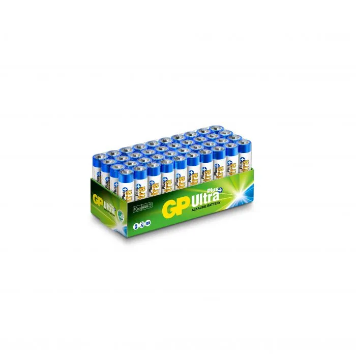 Alternativ bild 0 för GP Batteries Ultra Plus Alkaline 24AUP/LR03, Engångsbatteri, AAA, Alkalisk, 1,5 V, 40 styck, Multifärg