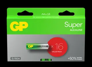 Produktfoto för GP Battery Super Alkaline AA/LR6 16-pack