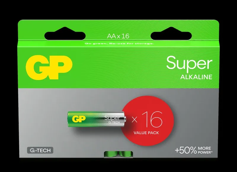Alternativ bild 0 för GP Battery Super Alkaline AA/LR6 16-pack