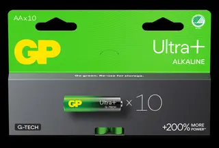 Produktfoto för GP Battery Ultra Plus Alkaline AA/LR6 10-pack