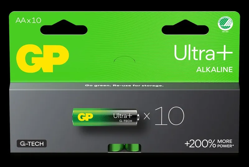 Alternativ bild 0 för GP Battery Ultra Plus Alkaline AA/LR6 10-pack