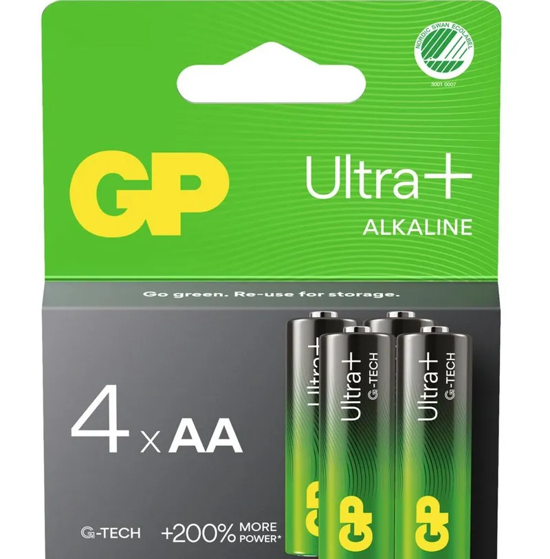 Alternativ bild 0 för GP Battery Ultra Plus Alkaline AA/LR6 4-pack