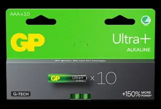 Produktfoto för GP Battery Ultra Plus Alkaline AAA 10-pack