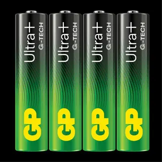 Produktfoto för GP Battery Ultra Plus Alkaline AAA/LR03 4-pack